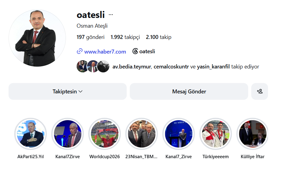 Osman Ateşli — Instagram