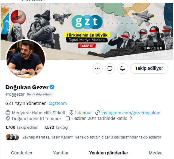 Doğukan Gezer — X