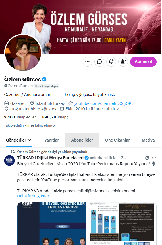 ÖZLEM GÜRSES — X
