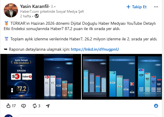 YASİN KARANFİL - HABER 7 — LinkedIn