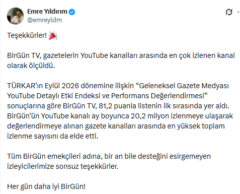 Emre YILDIRIM — X